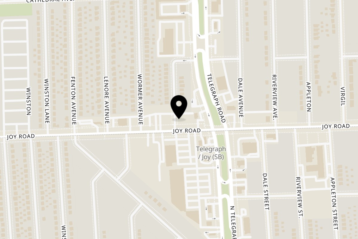 Map showing the location of Redford Fish & Seafood Market on 24050 Joy Rd in Redford Township